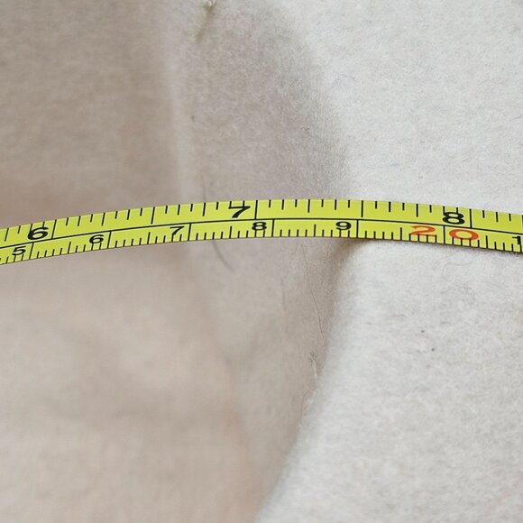 Vintage Women's Wool Felt Hat With Navy Ribbon & Lace Accent Project Hat - Picture 9 of 10